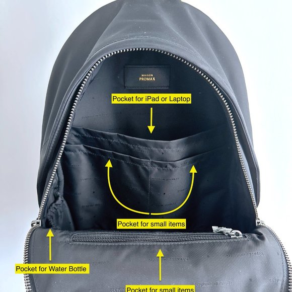 Maison Promax Hi-Tech Sac Backpack in Black - Picture 6 of 11